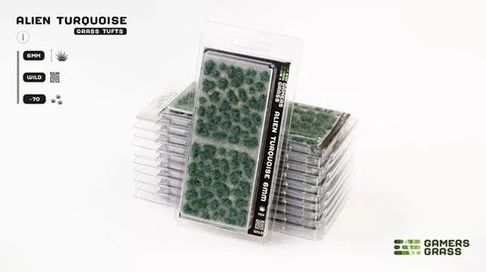 GamersGrass Alien Turquoise 6 mm Wild Grasbüschel für Science-Fiction- und Fantasy-Bases
