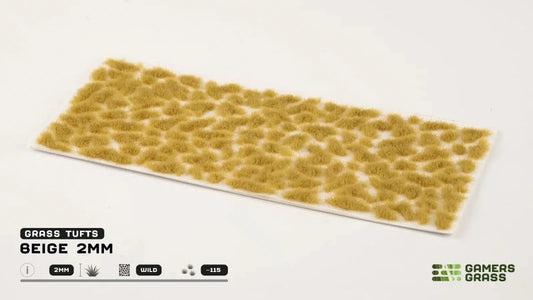 GamersGrass Beige 2 mm Grasbüschel für trockene Tabletop-Bases und Dioramen