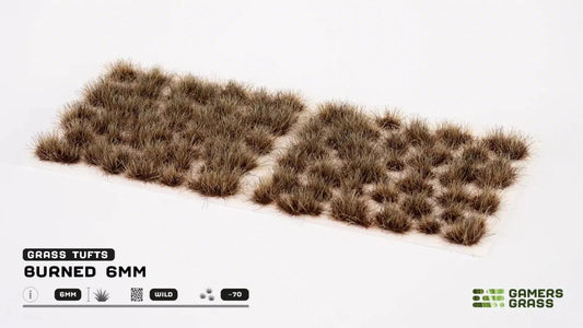 GamersGrass Burned Tufts 6 mm Wild Grasbüschel für verbrannte Tabletop-Bases und Dioramen