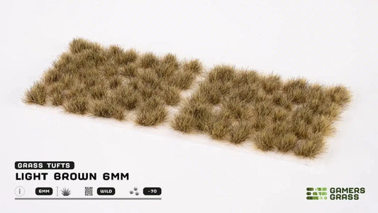 GamersGrass Light Brown 6 mm Wild Grasbüschel für trockene Tabletop-Bases und Dioramen