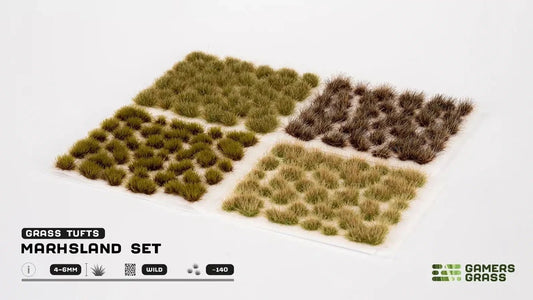 GamersGrass Marshland Set Wild mit Grasbüscheln in 4 mm und 6 mm für Sumpf- und Feuchtgebietslandschaften