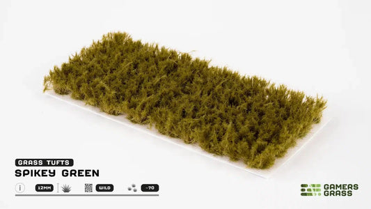 GamersGrass Spikey Green 12 mm Wild Grasbüschel für dichte Vegetation auf Tabletop-Bases und Dioramen