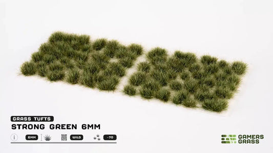 GamersGrass Strong Green 6 mm Wild Grasbüschel für natürliche Tabletop-Bases