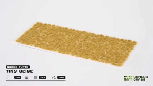 GamersGrass Tiny Tufts Beige 2 mm für trockene Tabletop-Bases und Dioramen