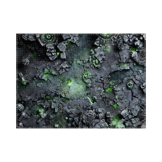 Gaming Mat Neoprene 60x44 Tomb World mit Aufstellungszonen und Raster
