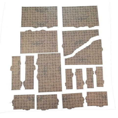 Imperial Terrain Areas Geländeschablonen für Warhammer 40.000 11. Edition