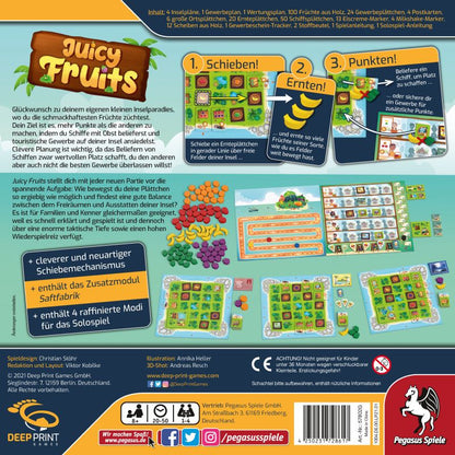 Juicy Fruits Brettspiel von Deep Print Games Rückseite