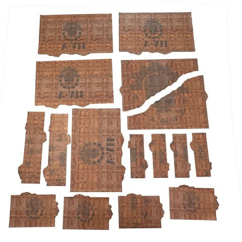 Mecanicus Terrain Areas Geländeschablonen für Warhammer 40.000 11. Edition