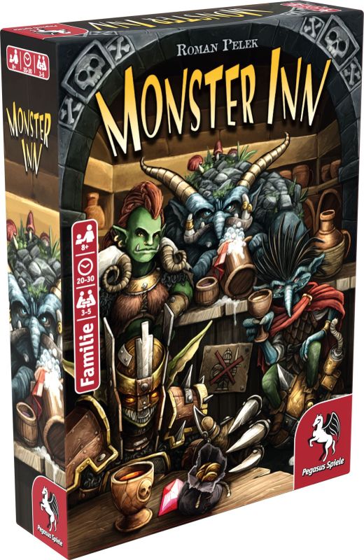 Monster Inn Brettspiel von Pegasus Spiele mit Monstern, Dungeon und spannendem Bietmechanismus