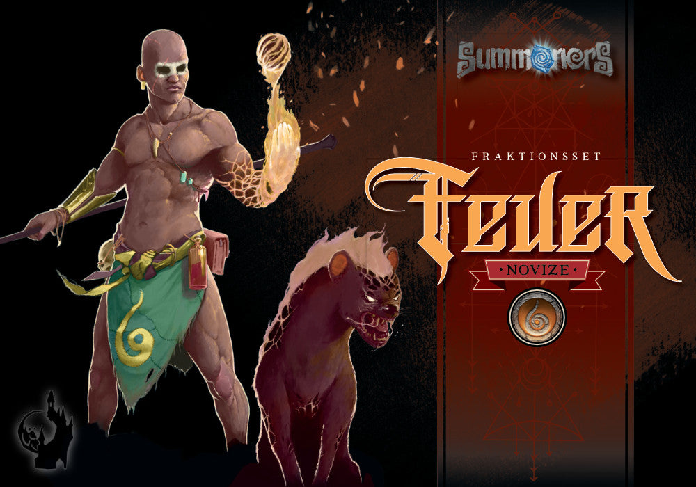 Summoners Starterset Feuernovize mit Feuerbeschwörer und Kreaturen der Feuerfraktion