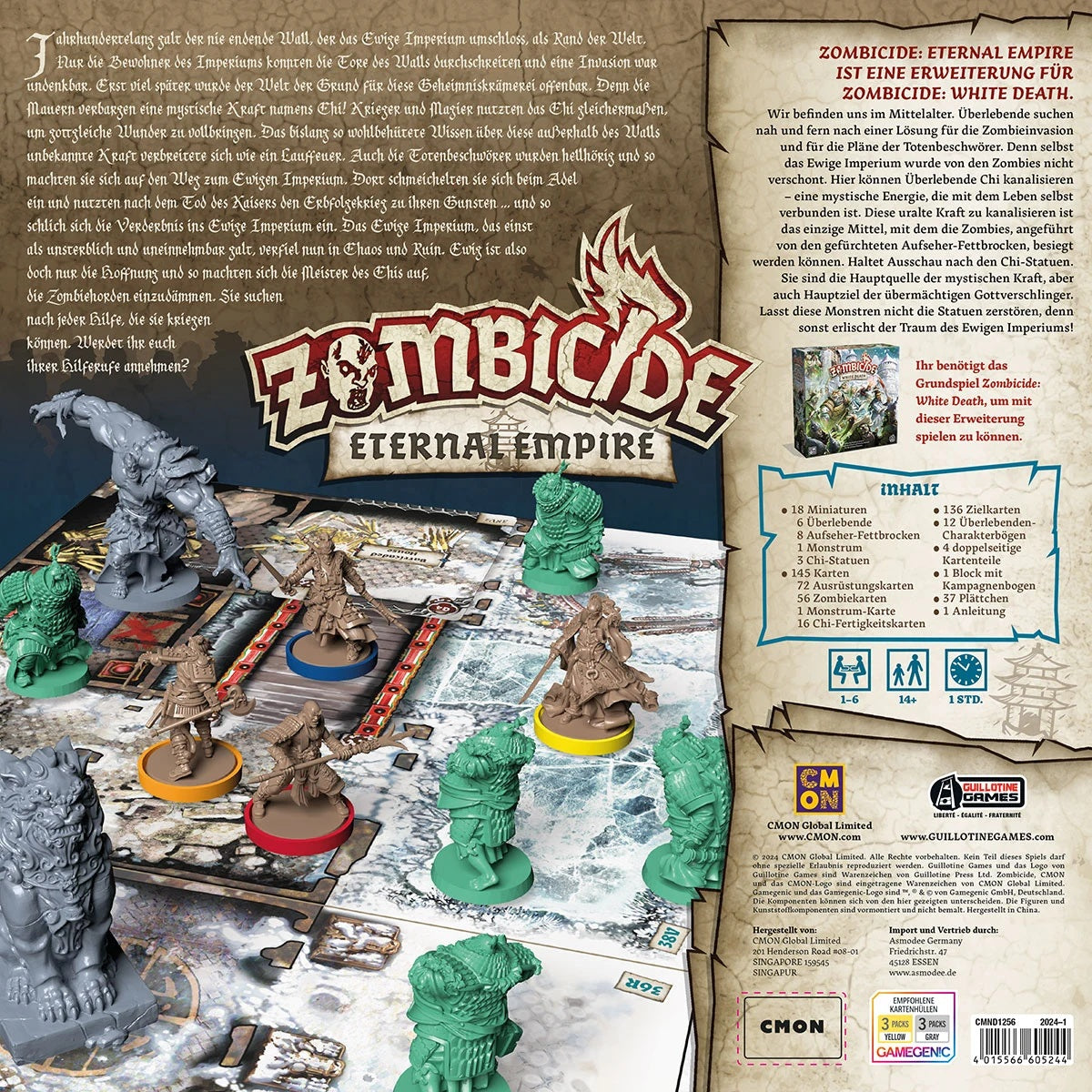 Zombicide White Death Eternal Empire Erweiterung von CMON Rückseite