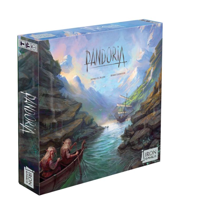 Pandoria 2. Auflage Strategiespiel von Irongames mit Fantasyvölkern, Plättchenlegen und Gebietskontrolle