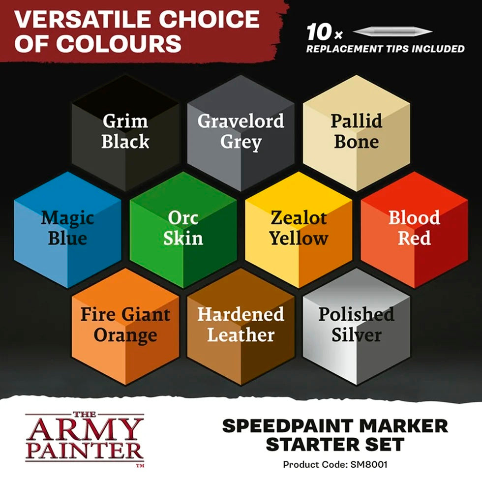 Speedpaint Marker Starter Set von The Army Painter mit Farbauswahl