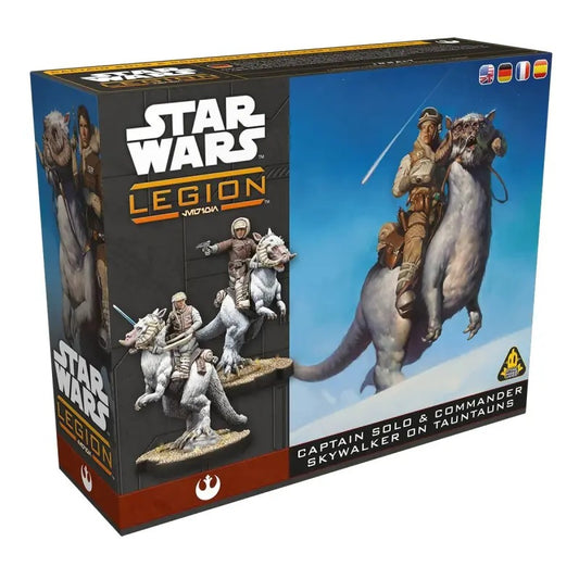 Star Wars Legion Captain Solo und Commander Skywalker auf Tauntauns Erweiterung für die Rebellenallianz