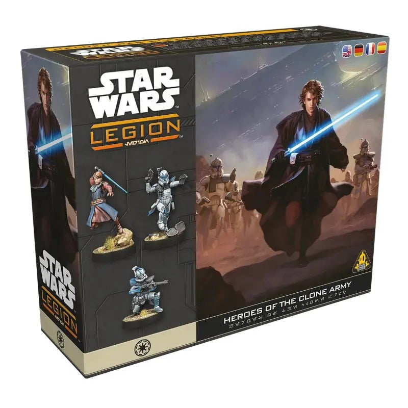 Star Wars Legion Heroes of the Clone Army mit Anakin Skywalker, Obi-Wan Kenobi, Captain Rex, Echo und Fives