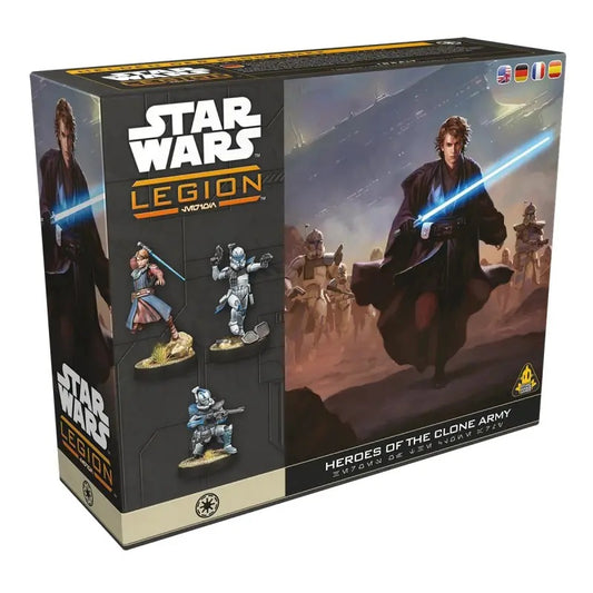 Star Wars Legion Heroes of the Clone Army mit Anakin Skywalker, Obi-Wan Kenobi, Captain Rex, Echo und Fives