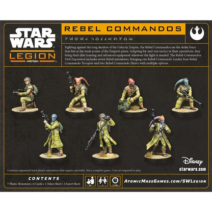Star Wars Legion Rebellenallianz Rebel Commandos Erweiterung Rückseite