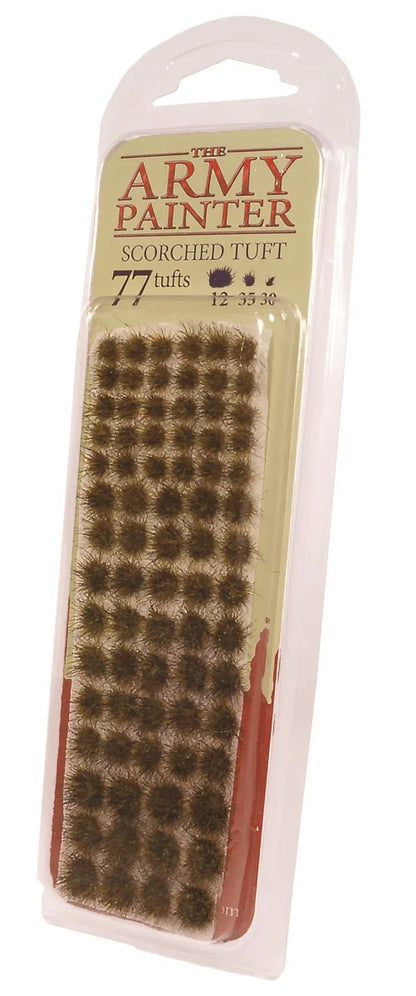 The Army Painter Scorched Tuft mit 77 selbstklebenden Grasbüscheln für die Gestaltung von Tabletop-Bases im verbrannten Landschafts-Look
