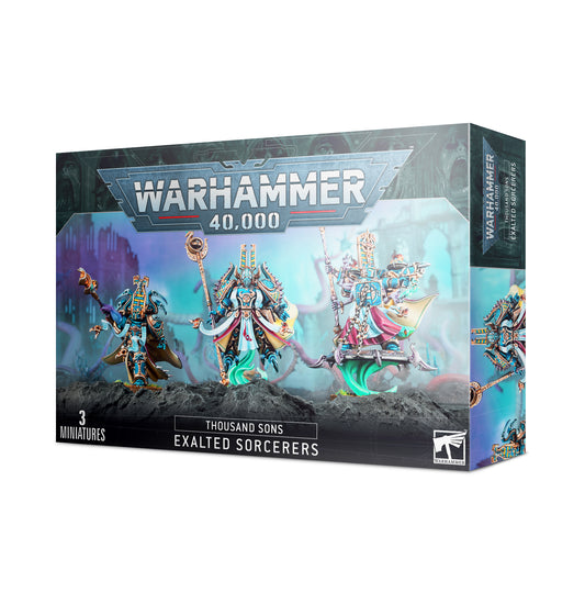 Thousand Sons Exalted Sorcerers mit 3 Miniaturen für Warhammer 40.000 von Games Workshop