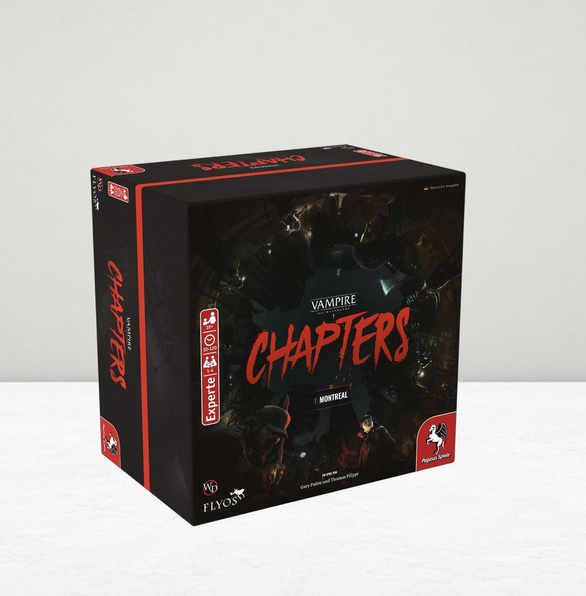 Vampire Die Maskerade CHAPTERS deutsches Brettspiel gebraucht 2. Hand Vorderseite