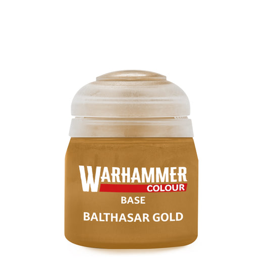 Warhammer Base Balthasar Gold 12 ml bronzefarbene Metallic Acrylfarbe von Games Workshop