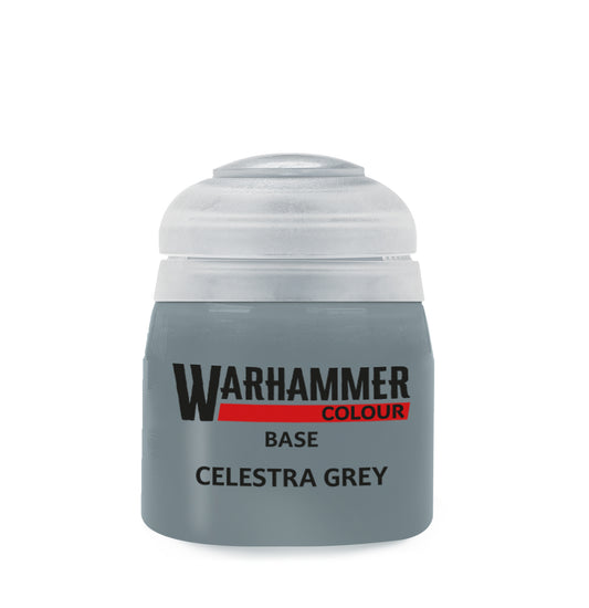 Warhammer Base Celestra Grey 12 ml hellgraue Acrylfarbe von Games Workshop