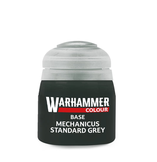 Warhammer Base Mechanicus Standard Grey 12 ml graue Acrylfarbe von Games Workshop