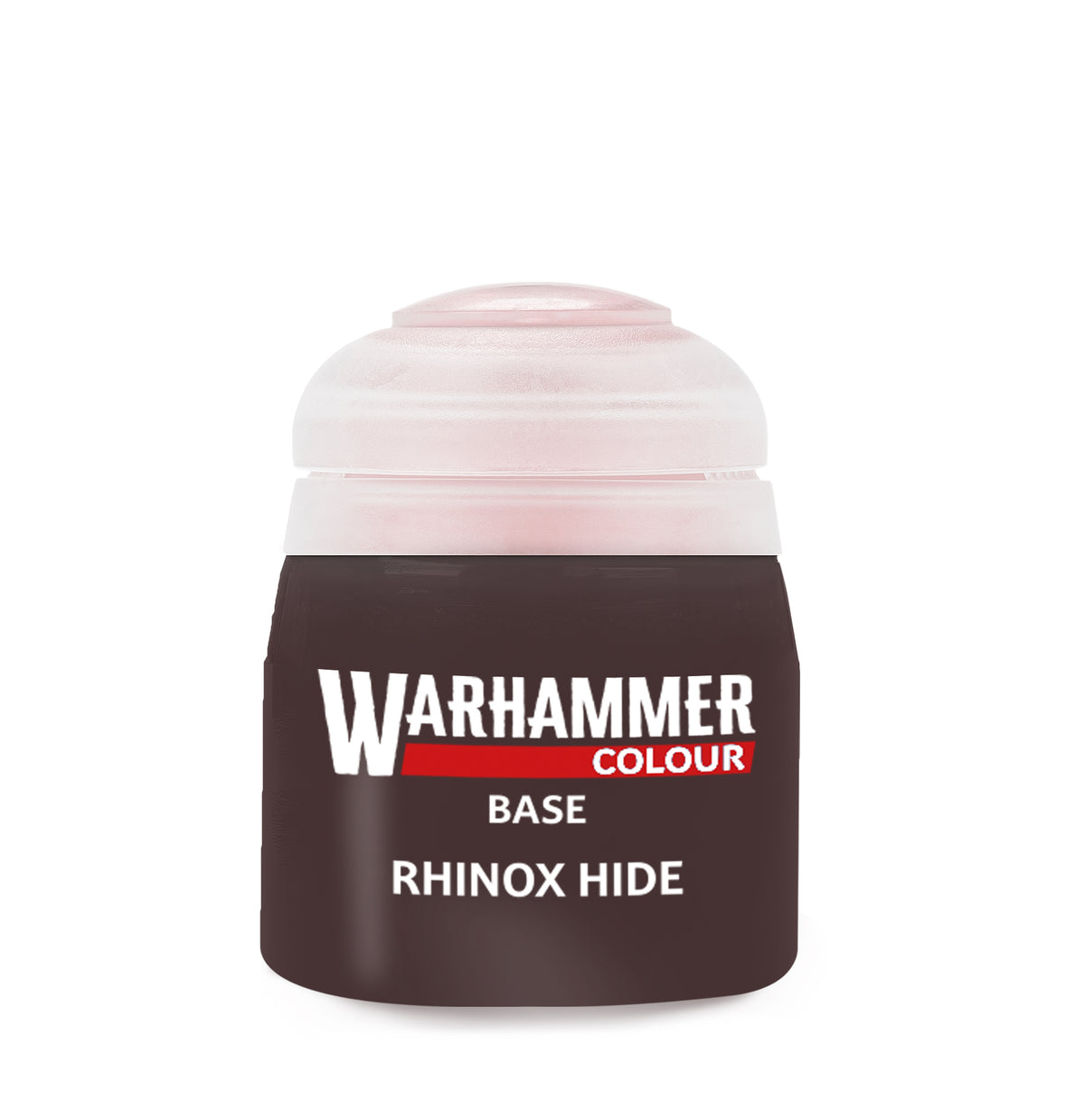 Warhammer Base Rhinox Hide 12 ml dunkelbraune Acrylfarbe von Games Workshop