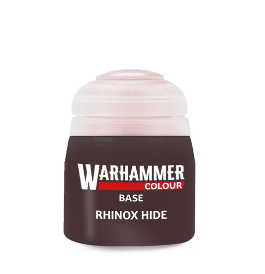 Warhammer Base Rhinox Hide 12 ml dunkelbraune Acrylfarbe von Games Workshop