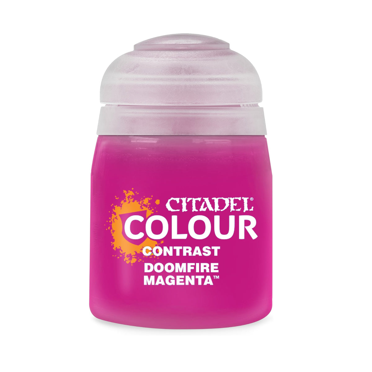 Warhammer Contrast Doomfire Magenta 18 ml leuchtend magentafarbene Contrast Farbe von Games Workshop