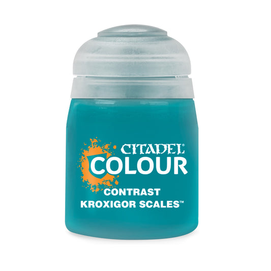 Warhammer Contrast Kroxigor Scales 18 ml türkisfarbene Acrylfarbe von Games Workshop