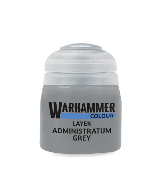 Warhammer Layer Administratum Grey 12 ml hellgraue Acrylfarbe von Games Workshop