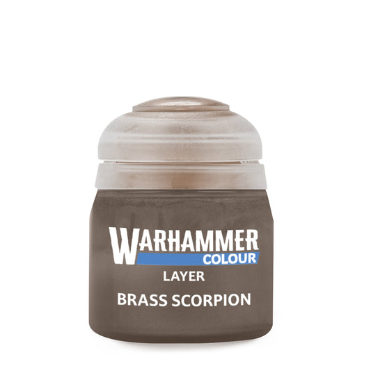 Warhammer Layer Brass Scorpion 12 ml bronzefarbene Metallic Acrylfarbe von Games Workshop