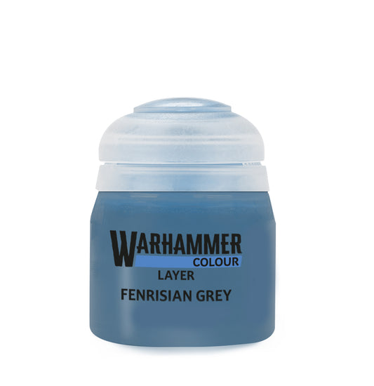 Warhammer Layer Fenrisian Grey 12 ml blaugraue Acrylfarbe von Games Workshop