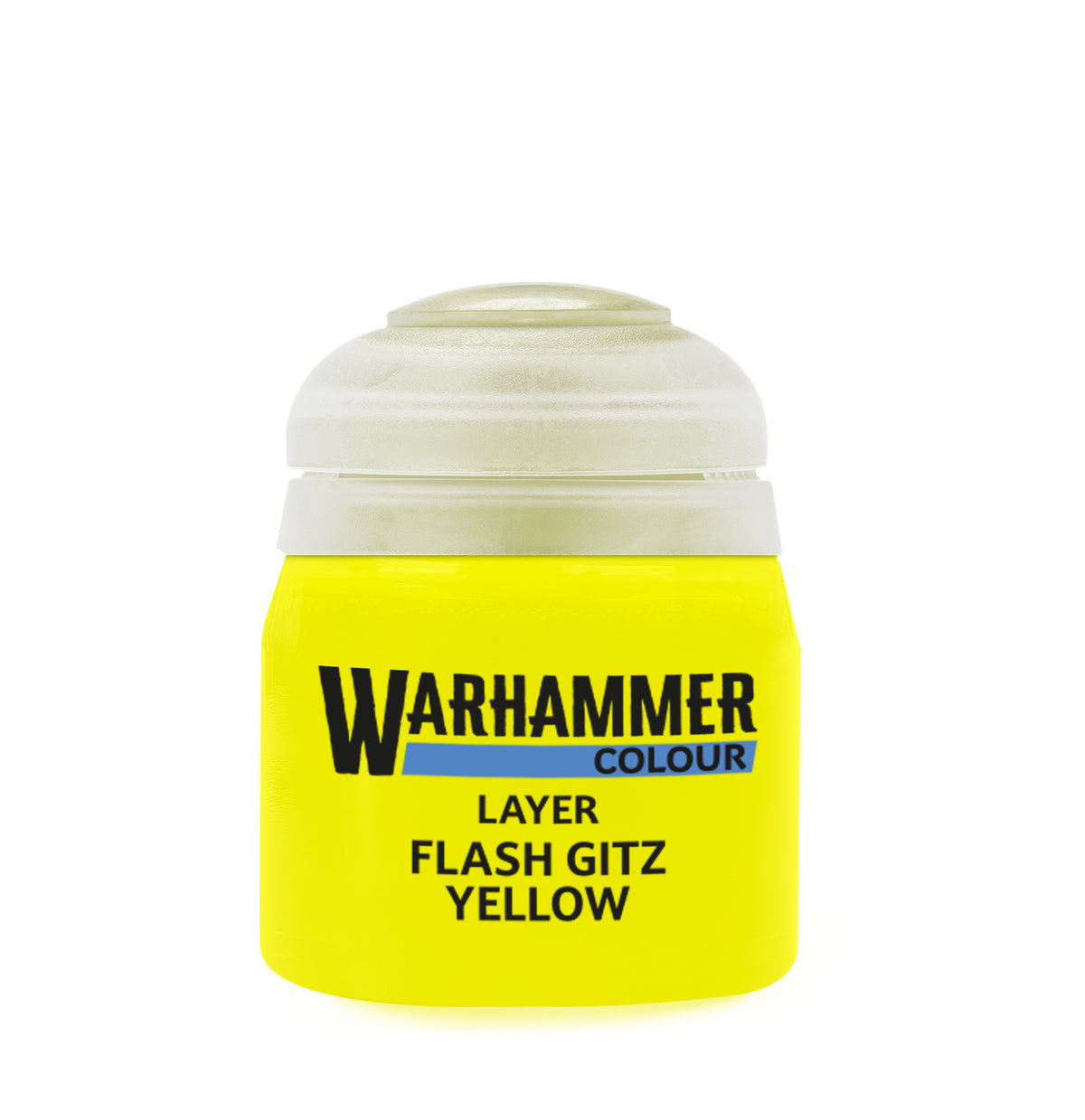 Warhammer Layer Flash Gitz Yellow 12 ml leuchtend gelbe Acrylfarbe von Games Workshop