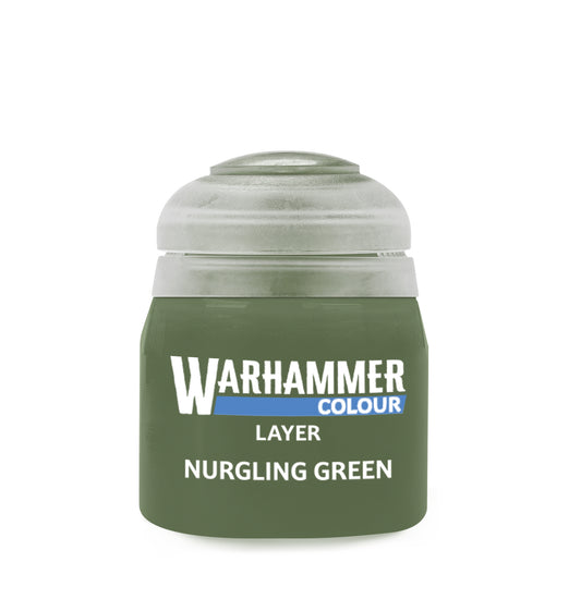 Warhammer Layer Nurgling Green 12 ml hellgrüne Acrylfarbe von Games Workshop
