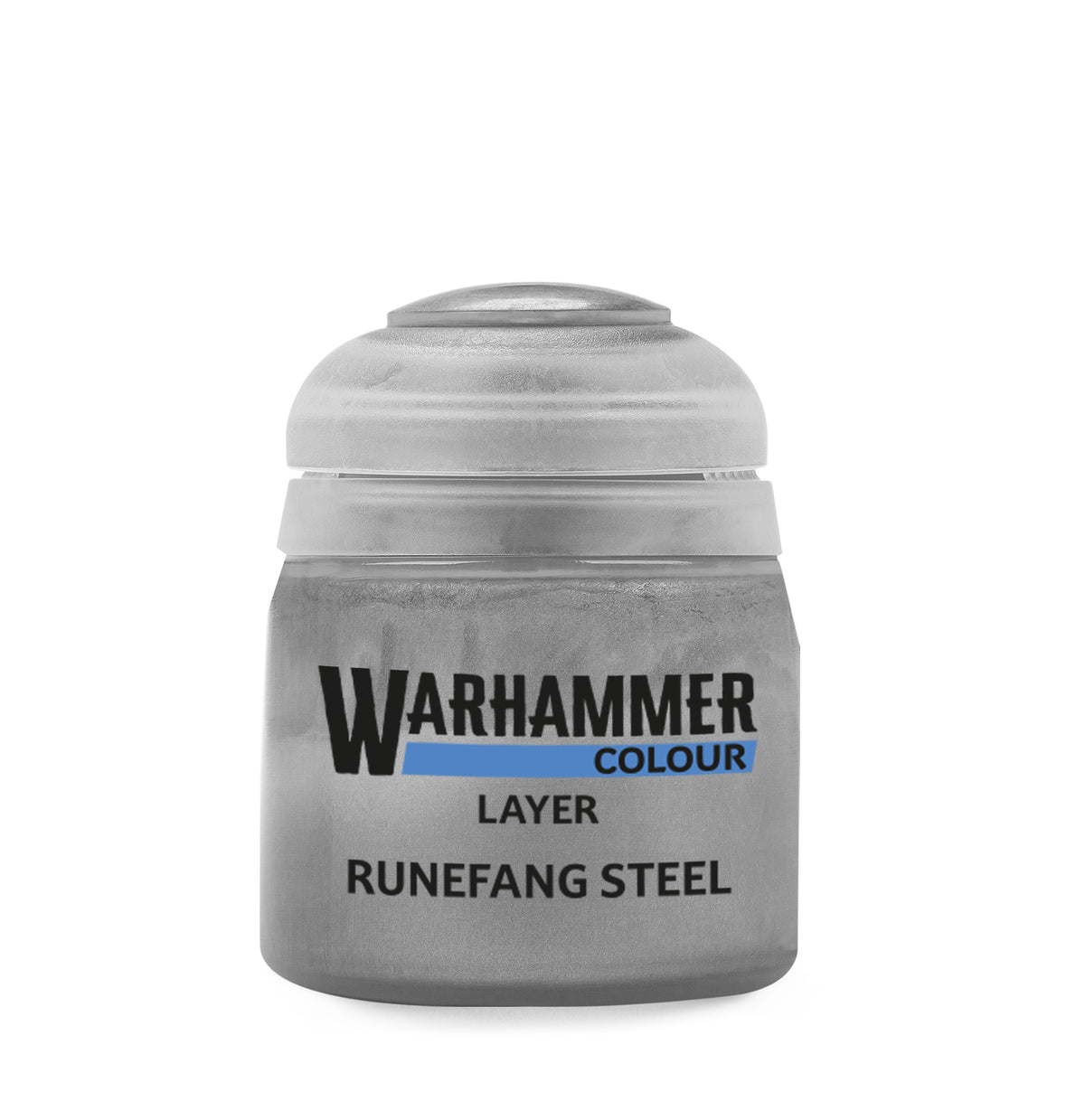 Warhammer Layer Runefang Steel 12 ml helle silberne Metallic Acrylfarbe von Games Workshop