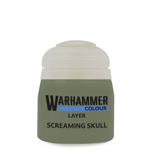 Warhammer Layer Screaming Skull 12 ml helle knochenfarbene Acrylfarbe von Games Workshop