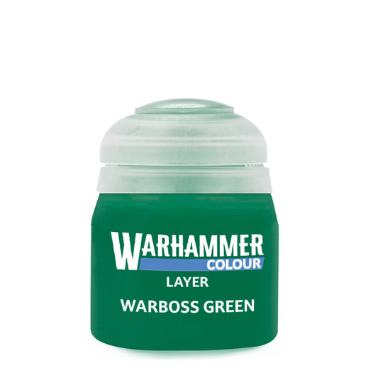 Warhammer Layer Warboss Green 12 ml grüne Acrylfarbe von Games Workshop