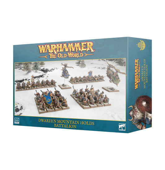 Warhammer The Old World Battalion Dwarfen Mountain Holds mit 66 Zwergenminiaturen von Games Workshop