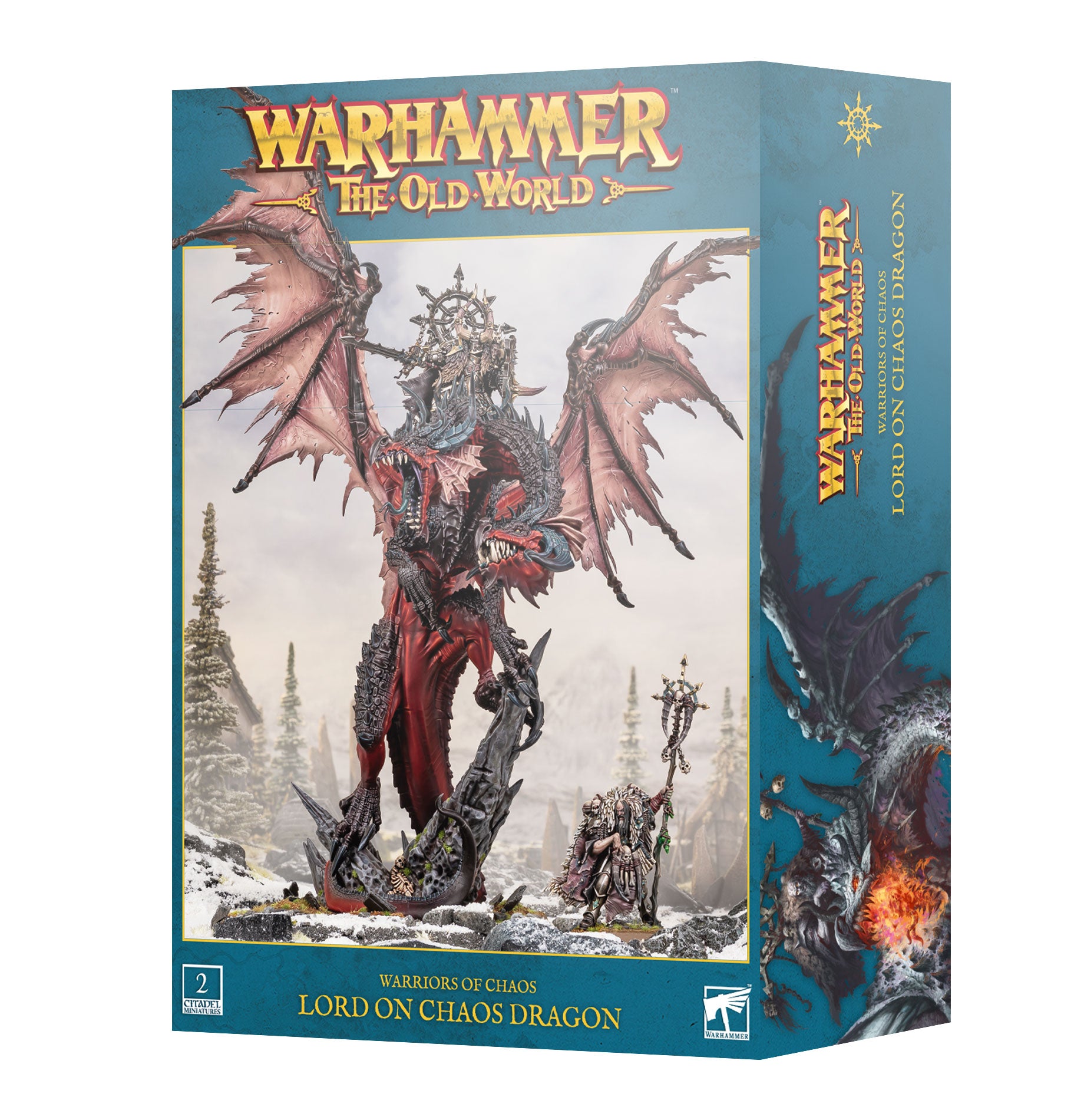 Warriors of Chaos Kriegsherr auf Chaosdrache für Warhammer The Old World von Games Workshop