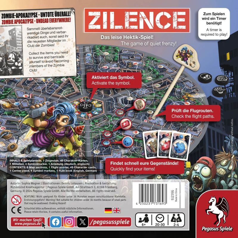 Zilence Brettspiel von Pegasus Spiele